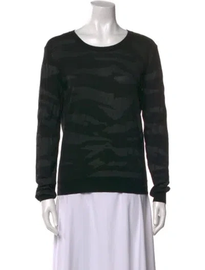 Pre-owned Alexander Mcqueen Wool Printed Sweater In Black