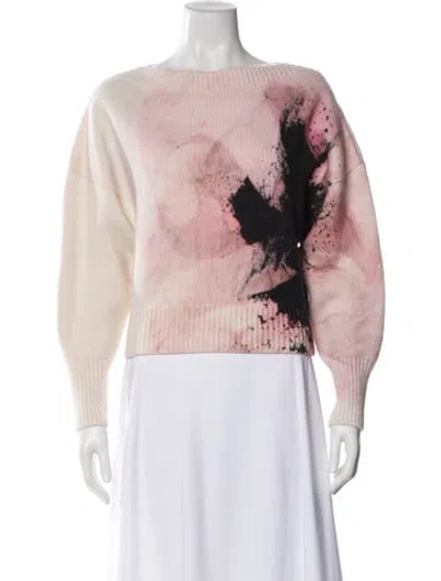Pre-owned Alexander Mcqueen Wool Printed Sweater In Neutral