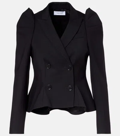 ALEXANDER MCQUEEN WOOL PUFF-SLEEVE BLAZER