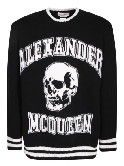 Alexander Mcqueen Wool Pullover In Black