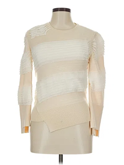 Pre-owned Alexander Mcqueen Wool Pullover Sweater In White