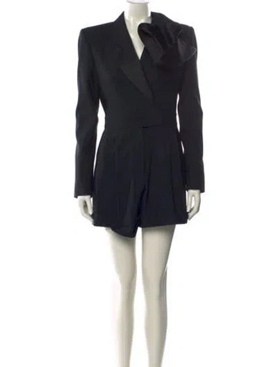 Pre-owned Alexander Mcqueen Wool Romper W/ Tags In Black