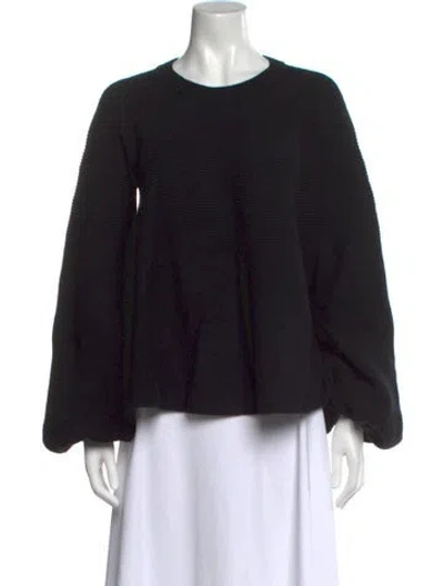 Pre-owned Alexander Mcqueen Wool Scoop Neck Sweater In Black