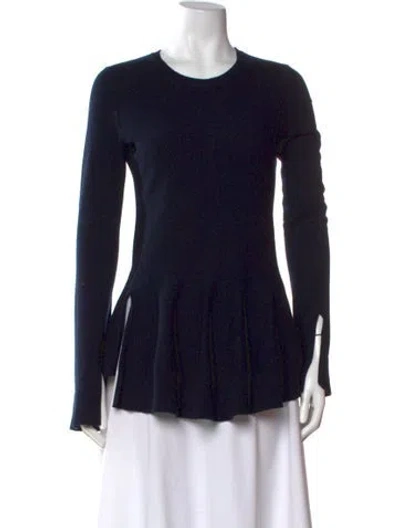 Pre-owned Alexander Mcqueen Wool Scoop Neck Sweater In Black