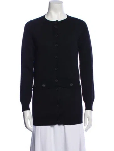 Pre-owned Alexander Mcqueen Wool Scoop Neck Sweater W/ Tags In Black