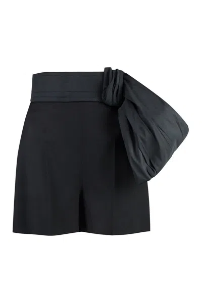 Alexander Mcqueen Wool Shorts In Black