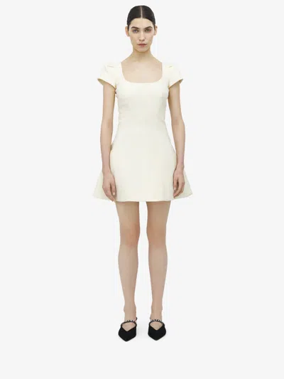 Alexander Mcqueen Wool Silk Mini Dress