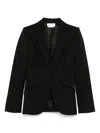 Alexander Mcqueen Wool Single-breasted Blazer In Black