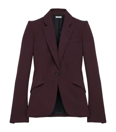 Alexander Mcqueen Wool Single-breasted Blazer In Multi
