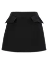 Alexander Mcqueen Mini Skirt With Structured Silhouette