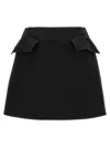 Alexander Mcqueen Mini Skirt With Structured Silhouette