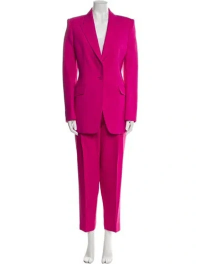 Pre-owned Alexander Mcqueen Wool Skirt Suit In Pink