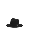 Alexander Mcqueen Wool Soft Felt Hat In Black