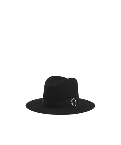 Alexander Mcqueen Wool Soft Felt Hat In Black