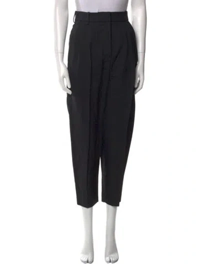 Pre-owned Alexander Mcqueen Wool Straight Leg Pants In Black