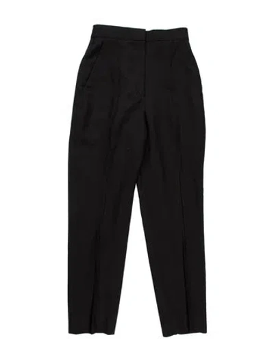 Pre-owned Alexander Mcqueen Wool Straight Leg Pants In Black