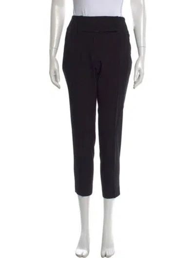 Pre-owned Alexander Mcqueen Wool Straight Leg Pants In Black