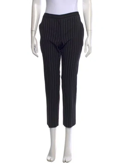 Pre-owned Alexander Mcqueen Wool Straight Leg Pants In Black