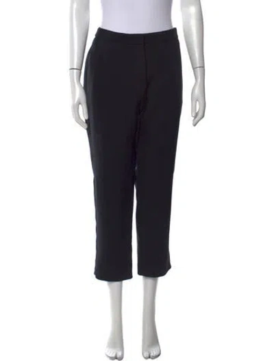 Pre-owned Alexander Mcqueen Wool Straight Leg Pants In Black