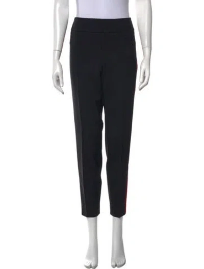Pre-owned Alexander Mcqueen Wool Straight Leg Pants In Black