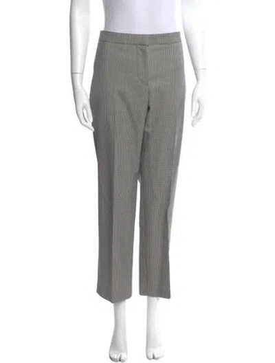Pre-owned Alexander Mcqueen Wool Straight Leg Pants In Gray