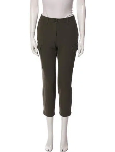 Pre-owned Alexander Mcqueen Wool Straight Leg Pants In Green