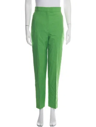Pre-owned Alexander Mcqueen Wool Straight Leg Pants In Green