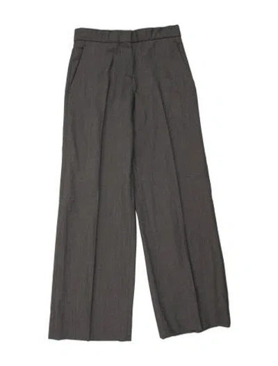 Pre-owned Alexander Mcqueen Wool Straight Leg Pants In Multicolor