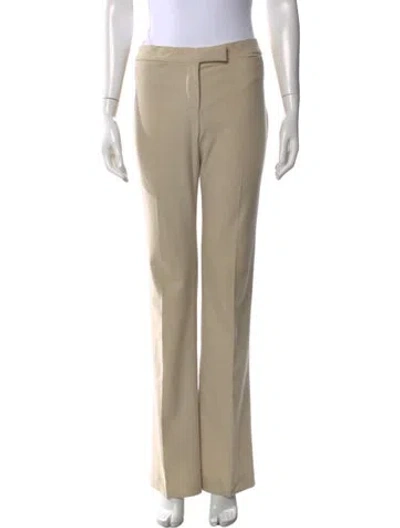 Pre-owned Alexander Mcqueen Wool Straight Leg Pants In Neutral