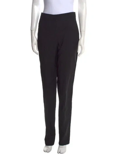 Pre-owned Alexander Mcqueen Wool Straight Leg Pants W/ Tags In Blue