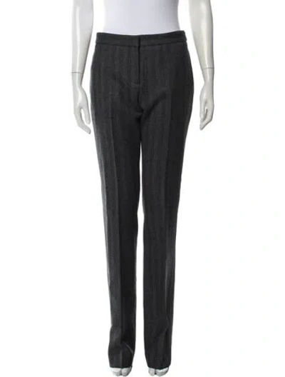 Pre-owned Alexander Mcqueen Wool Straight Leg Pants W/ Tags In Gray