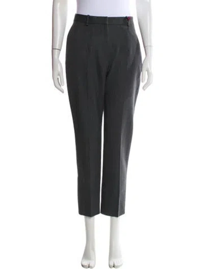 Pre-owned Alexander Mcqueen Wool Straight Leg Pants W/ Tags In Gray