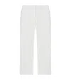 Alexander Mcqueen Wool Straight Tailored Trousers In White
