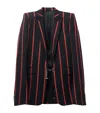 Alexander Mcqueen Blazer Stripe Jacket In Black