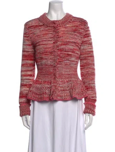 Pre-owned Alexander Mcqueen Wool Striped Sweater In Red