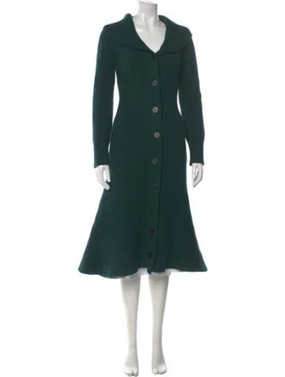 Pre-owned Alexander Mcqueen Wool Striped Sweater W/ Tags In Green