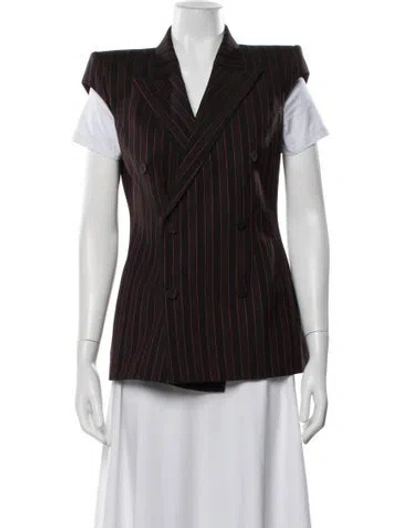Pre-owned Alexander Mcqueen Wool Striped Vest In Multicolor