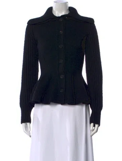 Pre-owned Alexander Mcqueen Wool Sweater In Black