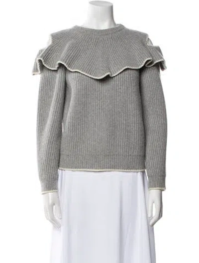 Pre-owned Alexander Mcqueen Wool Sweater In Gray