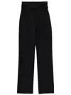 Alexander Mcqueen Wool Tailored Trousers High Waist Wide Leg In Black