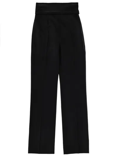 Alexander Mcqueen Wool Tailored Pants In Black