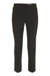 Alexander Mcqueen Black Cropped Wool Tailored Trousers For Women In Black