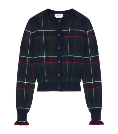 ALEXANDER MCQUEEN WOOL TARTAN CARDIGAN