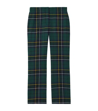 ALEXANDER MCQUEEN WOOL TARTAN TAILORED TROUSERS