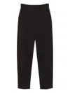 Alexander Mcqueen High-waisted Brown Wool Trousers With Front Pleats