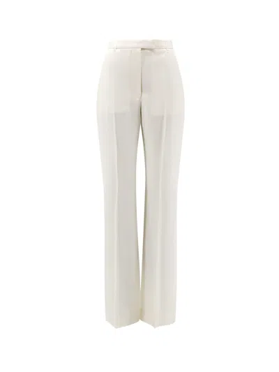 Alexander Mcqueen Wool Trousers In White
