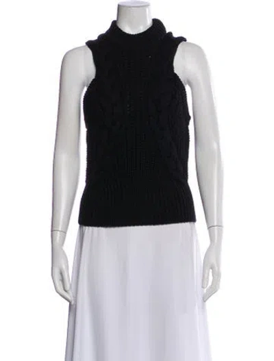 Pre-owned Alexander Mcqueen Wool Turtleneck Sweater In Black