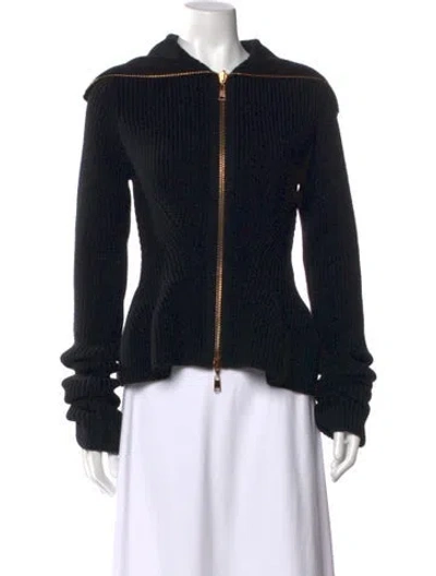 Pre-owned Alexander Mcqueen Wool Turtleneck Sweater In Black