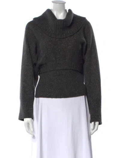 Pre-owned Alexander Mcqueen Wool Turtleneck Sweater In Grey