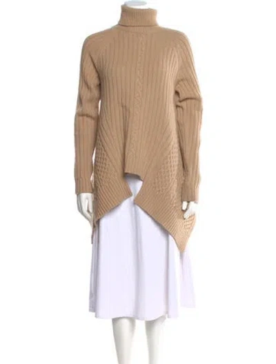 Pre-owned Alexander Mcqueen Wool Turtleneck Sweater In Neutral